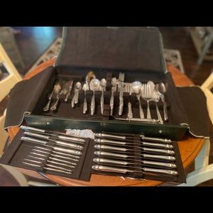 Sterling silver flatware set excellent condition